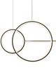 Lampa wisząca NEW AGE LED 120 cm - oprawa sufitowa czarna