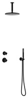 Silhouet DS2 Podtynkowy termostatyczny zestaw prysznicowy matowa czerń