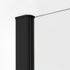KABINA NEW KOMFORT BLACK PIĘCIOKĄTNA U 90x90x195 GRAFIT 8mm ACTIVE SHIELD