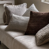 Kendal Chenille Cushion Brown 500x500mm