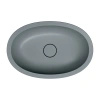 SHELL M+ umywalka podblatowa 54 x 34 cm, ash grey mat