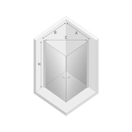 KABINA NEW SOLEO KWADRATOWA U 70x70x195 CZYSTE 6mm ACTIVE SHIELD