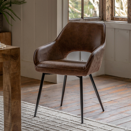 Ivorra Dining Chair Brown (2pk)