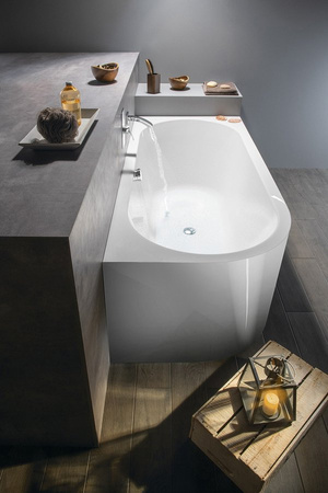 VIVA R MONOLITH wanna wolnostojąca przyścienna 180x75x60cm, biały