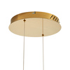 Lampa wisząca CIRCLE 2 60+80 cm - LED, dwa ringi złoty połysk na 1 podsufitce