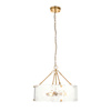 Keller 6 Pendant Light Brushed Aged Brass
