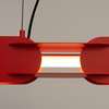 Lampa wisząca CHAIN 158 czerwona LED 3000K