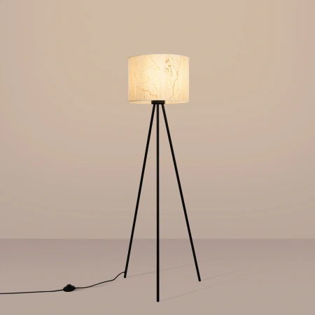 Lampa podłogowa NEVIA beżowy marmur