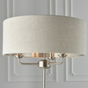 Highclere 3 Floor Light Chrome & Natural
