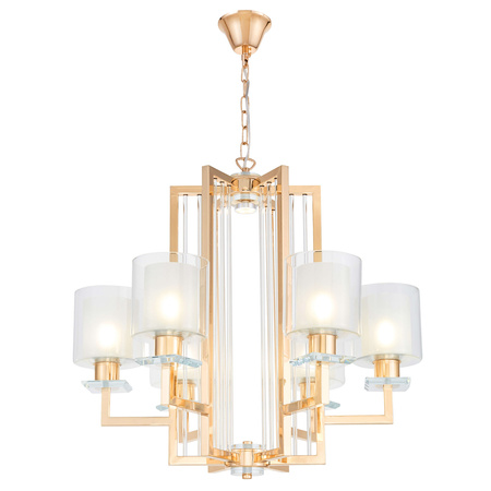 NOWOCZESNA LAMPA WISZĄCA ZŁOTA MANHATTAN W6