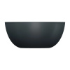 SHELL M+ umywalka nablatowa, Ø35 cm, black lava mat