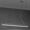 Lampa wisząca PINNE 90 szara 4000K