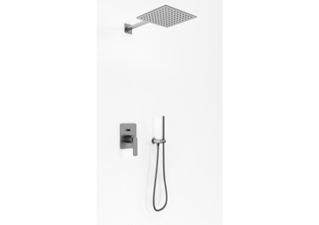 EXPERIENCE Gray zestaw prysznicowy z deszczownicą 25cm i słuchawką