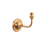 Dome Arc 1 Wall Light Fitting Brushed Aged Brass