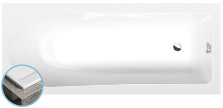 LISA SLIM wanna prostokątna 170x70x47cm, biała
