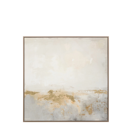 Obraz w ramie „Ethereal” – naturalny, 90 × 3 × 90 cm