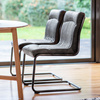 Krzesło skórzane Capri Antique Ebony 520 x 660 x 880 mm