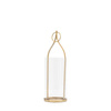 Kyra Lantern Large Antique Gold 125x125x385mm
