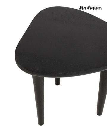 MaMaison stolik LAMINAR 49 czarny /       drewno