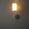 Lampa ścienna DARLING 53 cm- czarny kinkiet z abażurem