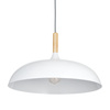 Lampa wisząca SAUCER 45 cm -  biała minimalistyczna oprawa do wnętrz nowoczesnych