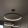 Żyrandol RIO 55 czarny LED 4000K