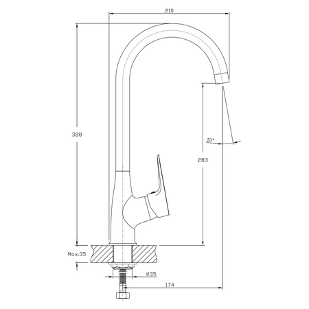 LOTTA bateria kuchenna, czarny mat