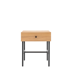 Ashdown 1 Drawer Bedside Natural 400x400x500mm