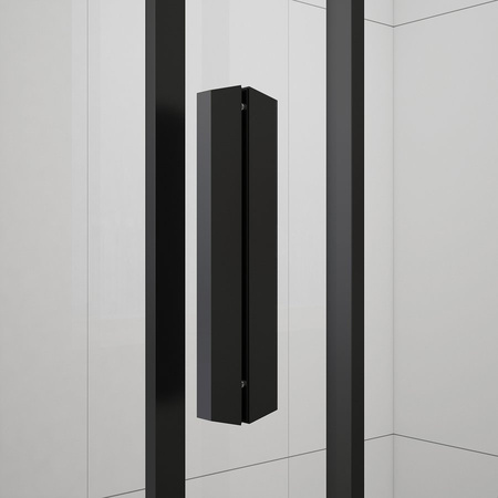 EASY BLACK kabina prysznicowa 800x800mm, szkło czyste