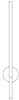 Lampa ścienna FRESCO LED złota 95 cm