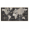 World Traveller Map Framed Canvas 750x25x1500mm