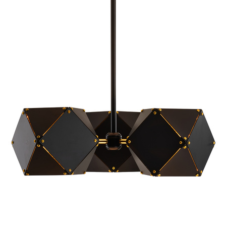Lampa wisząca NEW GEOMETRY-3 czarno złota 45 cm