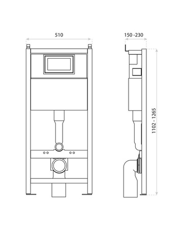 Zestaw DAVOS (5 w 1) Czarny Mat, Przycisk Satyna Standard