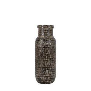 Wazon Sgraffito wysoki czarny 130 x 130 x 360 mm