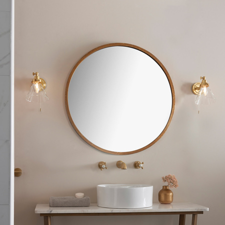 Faraday Bathroom 1 Wall Light Satin Brass