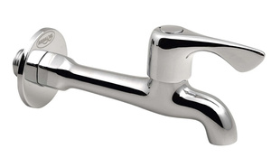 Zawór kulowy ścienny 1/2", długi, chrom