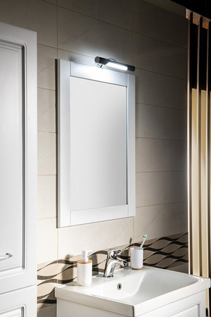 FAVOLO lustro w ramie 70x90cm, biały mat