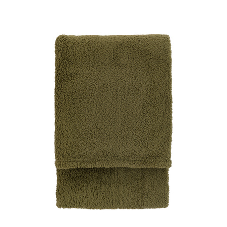 Teddy Fleece Throw Olive 1300x1800mm