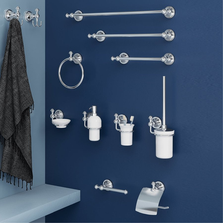 NEVIS wieszak na papier toaletowy, chrom