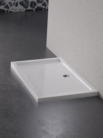 Brodzik prysznicowy CANTARE prostokątny 110x80x6 gł. 3cm - 90 (obudowa zintegrowana, podstawa posadzka)