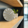 Mulberry Mantel Clock Mocha 6in