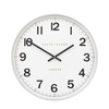 Whitby Wall Clock Chrome 50cm