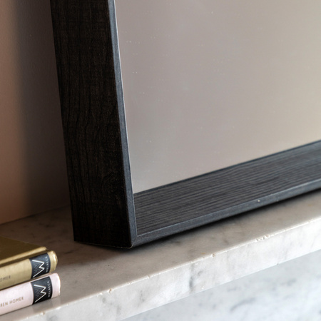 Ashbury Leaner Mirror Black 1500x60x650mm