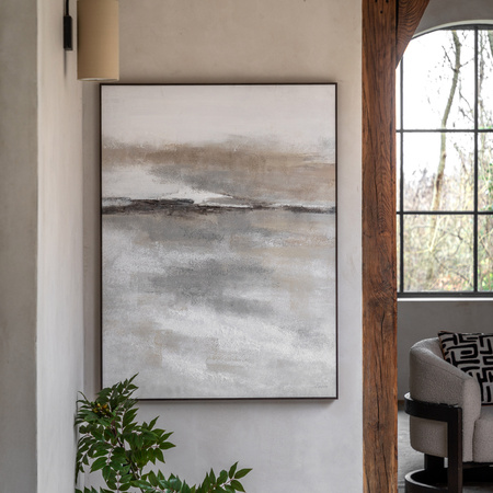 Obraz w ramie „Drift” – naturalny, 90 × 3,5 × 120 cm