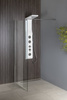 WALK-IN ścianka prysznicowa do montażu do ściany ze wspornikem, 1200x1900mm, szkło czyste
