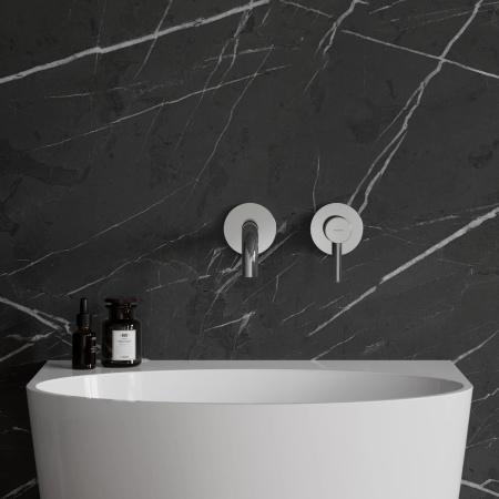 Y element natynkowy baterii umywalkowej podtynkowej, chrom połysk