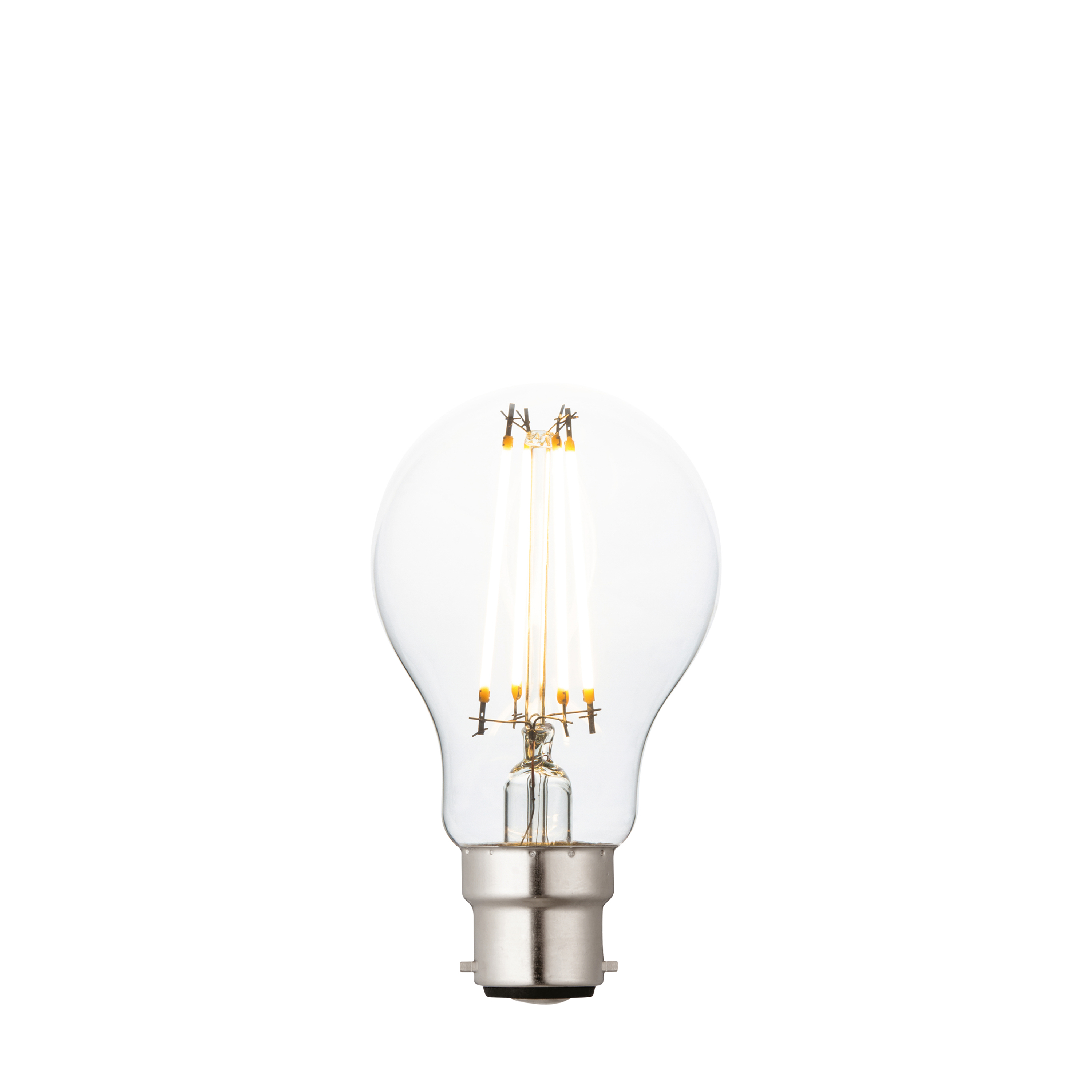 Żarówka LED – ciepła biel, 6W LED B22 ciepła biel, 2700 K, 6 × 6 × 10,5 cm