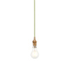 Eltham 1 Pendant Brushed Aged Brass Green Flex