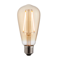 E27 LED Filament Pear 140x64mm Amber Glass ND