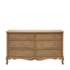 Chic 6 Drawer Chest Weathered 1470x510x827mm